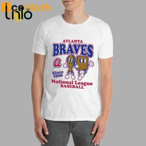 Braves Mitchell And Ness Cooperstown Collection Food Concessions T-Shirt