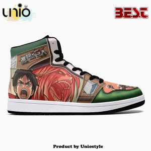 Eren Yeager Titan Transformation Shingeki No Kyojin JD1 High Top Shoes