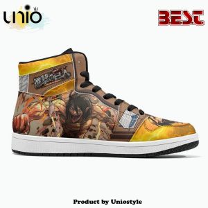 Eren Yeager Attack Titan Shingeki No Kyojin JD1 High Top Shoes