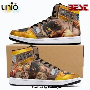 Eren Yeager Attack Titan Shingeki No Kyojin JD1 High Top Shoes