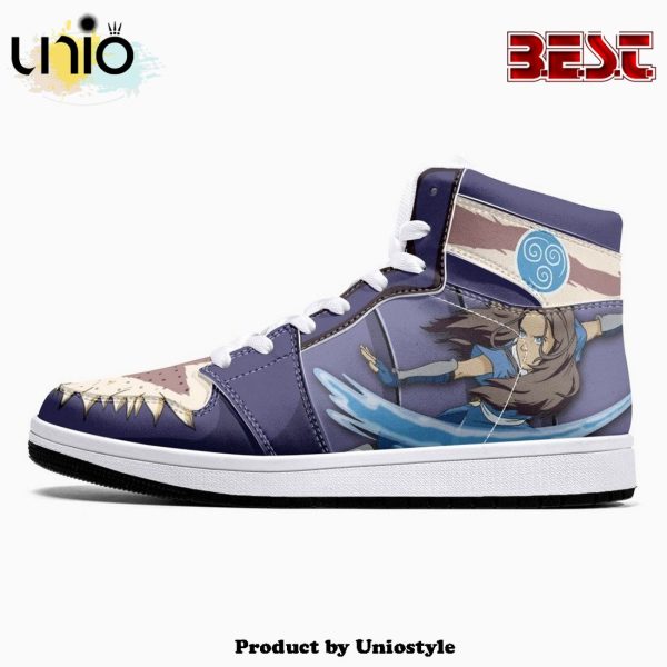 Aang And Katara Avatar JD1 High Top Shoes