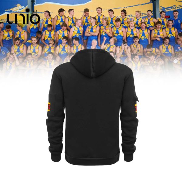 AFL West Coast Eagles 2024 Black Hoodie 3D