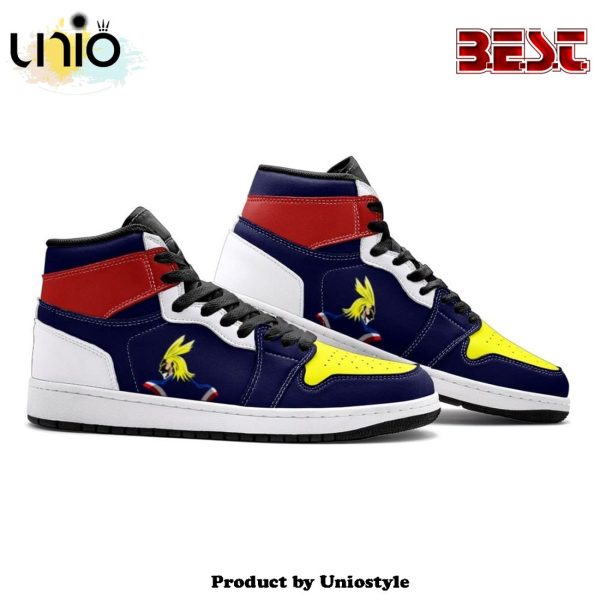 All Might My Hero Air Jordan 1 High Top Shoes