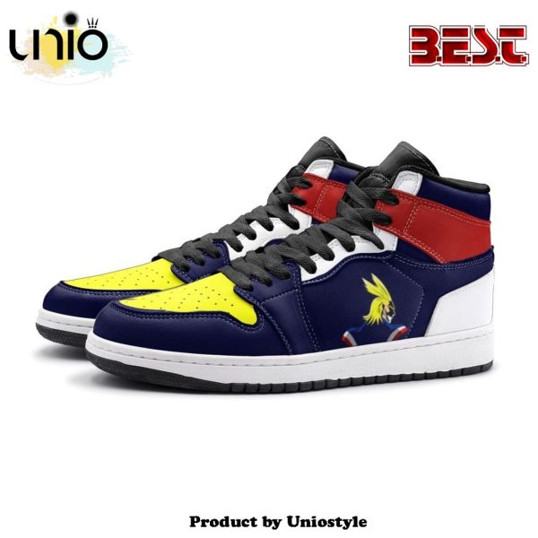 All Might My Hero Air Jordan 1 High Top Shoes