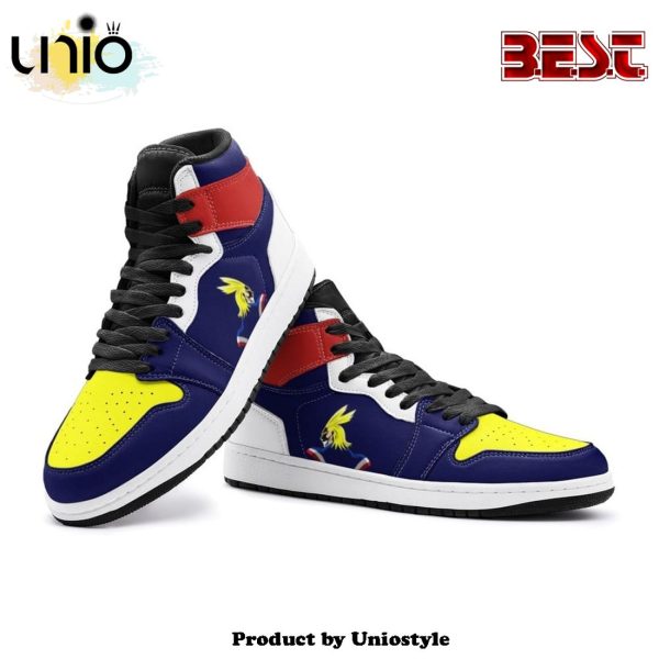 All Might My Hero Air Jordan 1 High Top Shoes