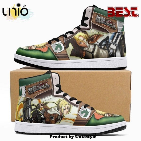 Annie Leonhart Military Police Shingeki No Kyojin JD1 High Top Shoes