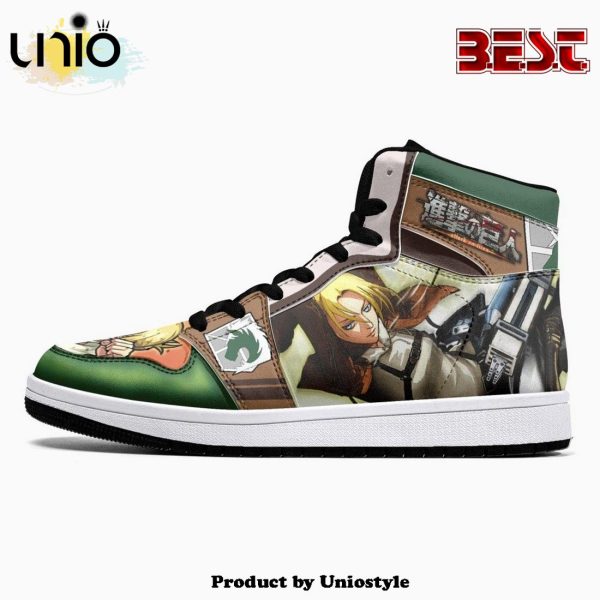 Annie Leonhart Military Police Shingeki No Kyojin JD1 High Top Shoes