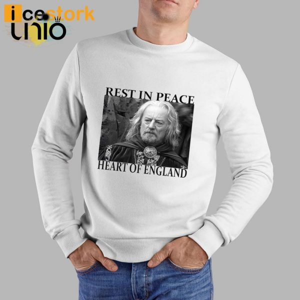 Bernard Hill Rest In Peace Heart Of England T-Shirt