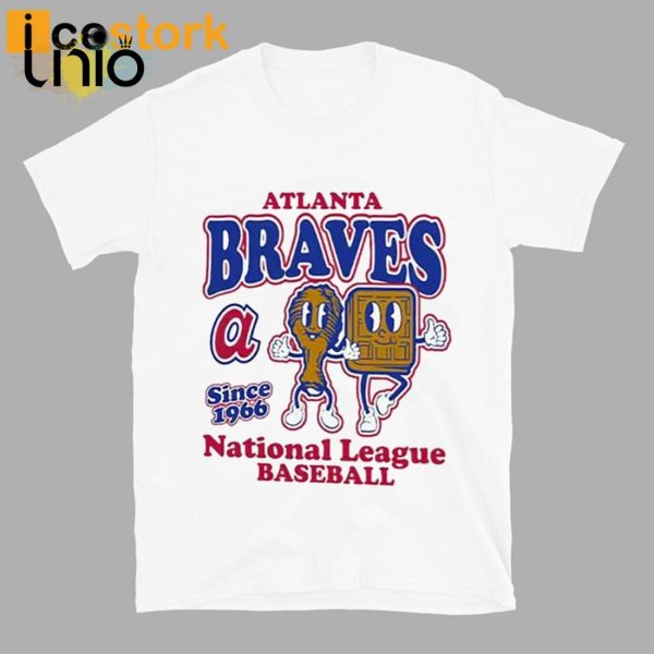 Braves Mitchell And Ness Cooperstown Collection Food Concessions T-Shirt