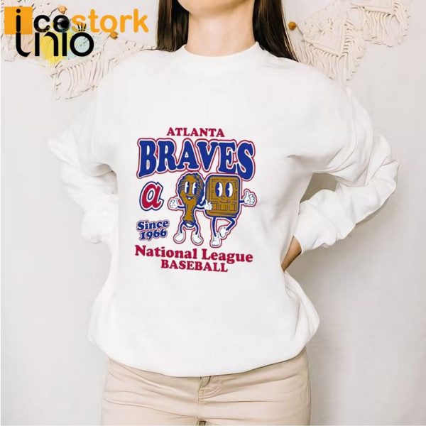 Braves Mitchell And Ness Cooperstown Collection Food Concessions T-Shirt