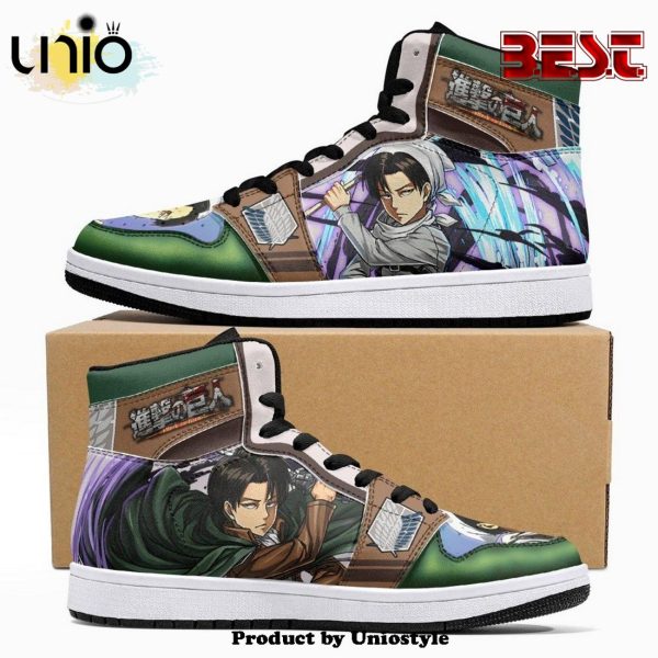 Captain Levi Cleaner Shingeki No Kyojin JD1 High Top Shoes