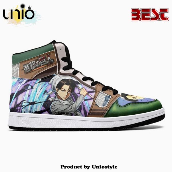 Captain Levi Cleaner Shingeki No Kyojin JD1 High Top Shoes