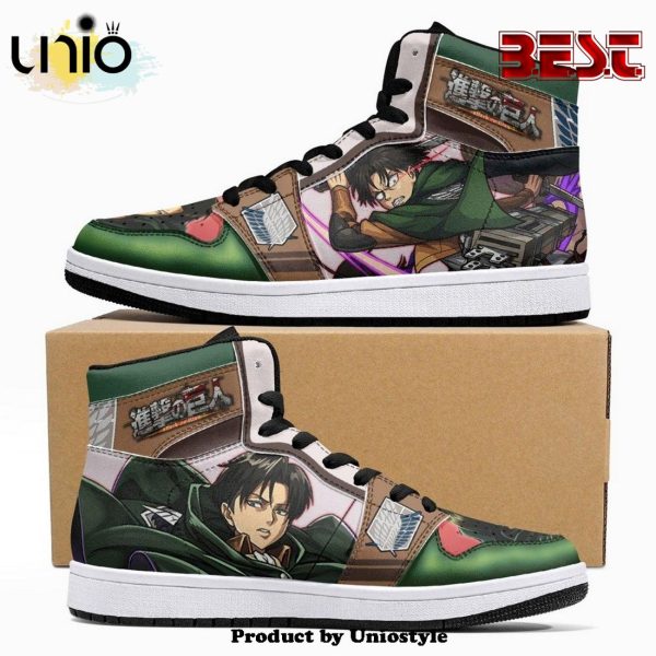 Captain Levi Shingeki No Kyojin JD1 High Top Shoes