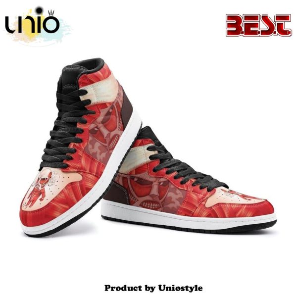 Colossal Titan Shingeki No Kyojin Air Jordan 1 High Top Shoes