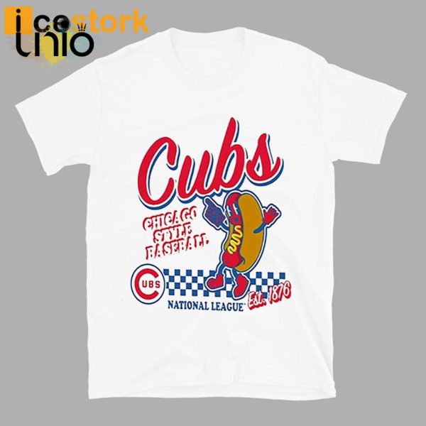 Cubs Mitchell And Ness Cooperstown Collection Food Concessions T-Shirt