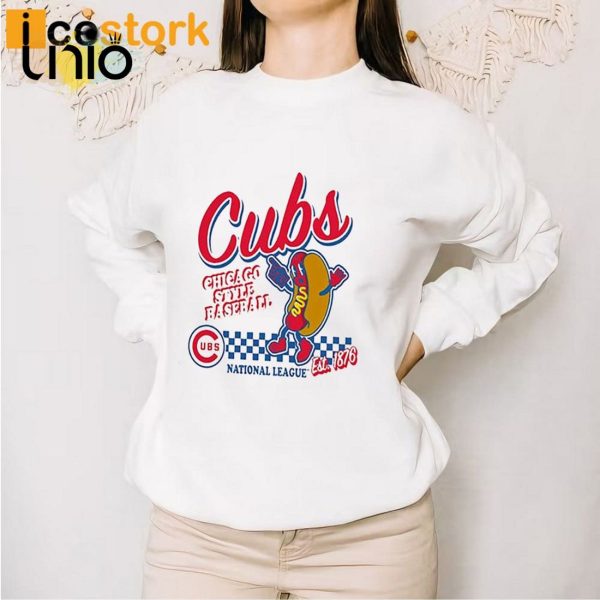 Cubs Mitchell And Ness Cooperstown Collection Food Concessions T-Shirt