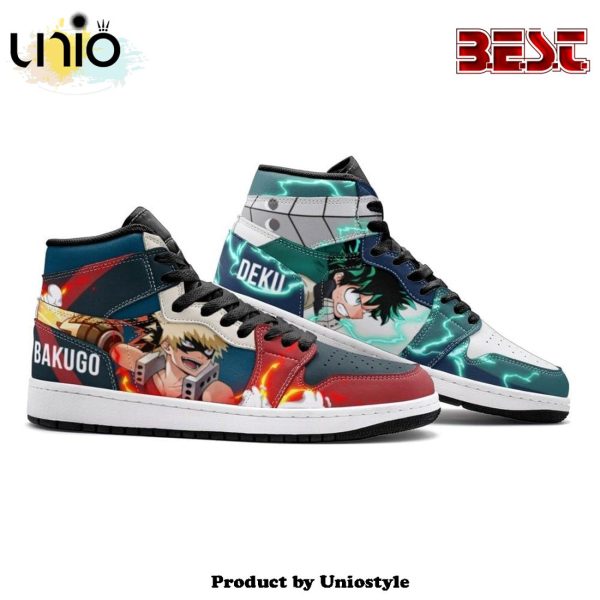 Deku And Bakugo My Hero Air Jordan 1 High Top Shoes