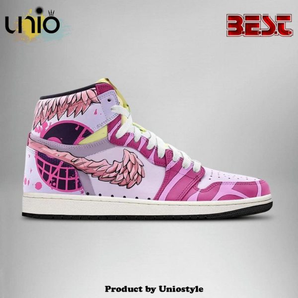 Doflamingo One Piece Air Jordan 1 High Top Shoes