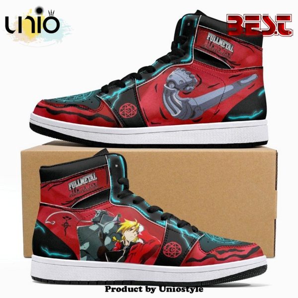 Edward And Alphonse Elric Fullmetal Alchemist JD1 High Top Shoes