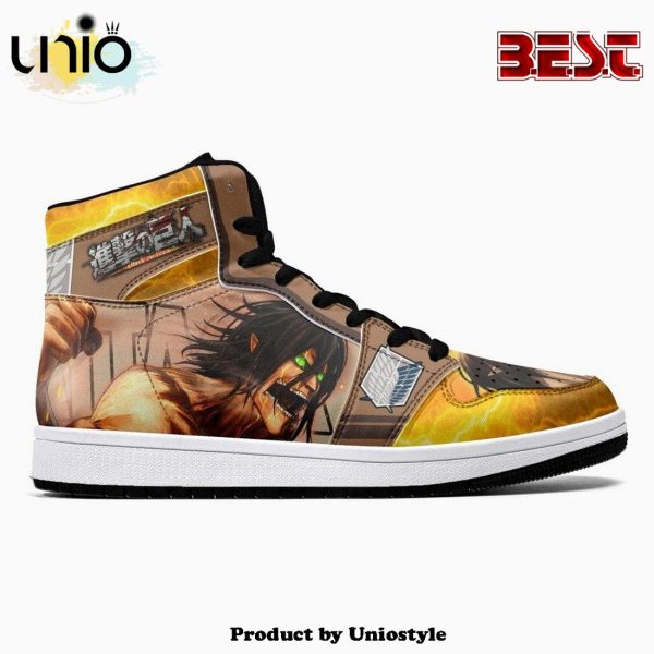 Eren Yeager Attack Titan Shingeki No Kyojin JD1 High Top Shoes