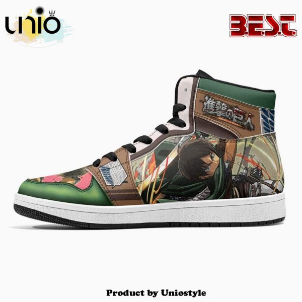 Eren Yeager Survey Corps Shingeki No Kyojin JD1 High Top Shoes