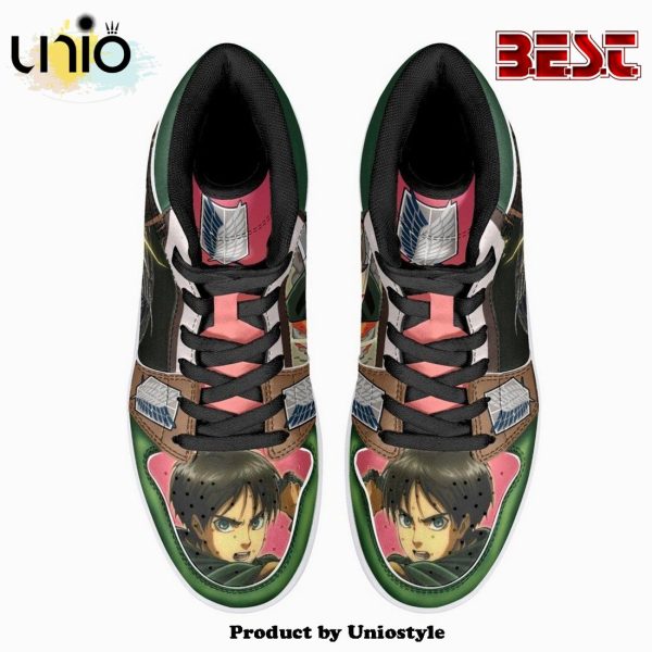 Eren Yeager Survey Corps Shingeki No Kyojin JD1 High Top Shoes