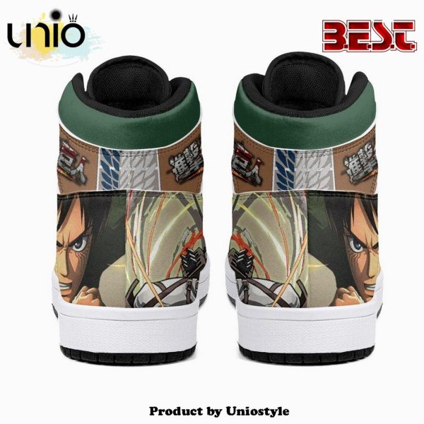 Eren Yeager Survey Corps Shingeki No Kyojin JD1 High Top Shoes