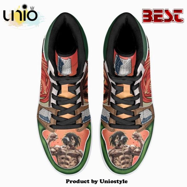 Eren Yeager Titan Transformation Shingeki No Kyojin JD1 High Top Shoes