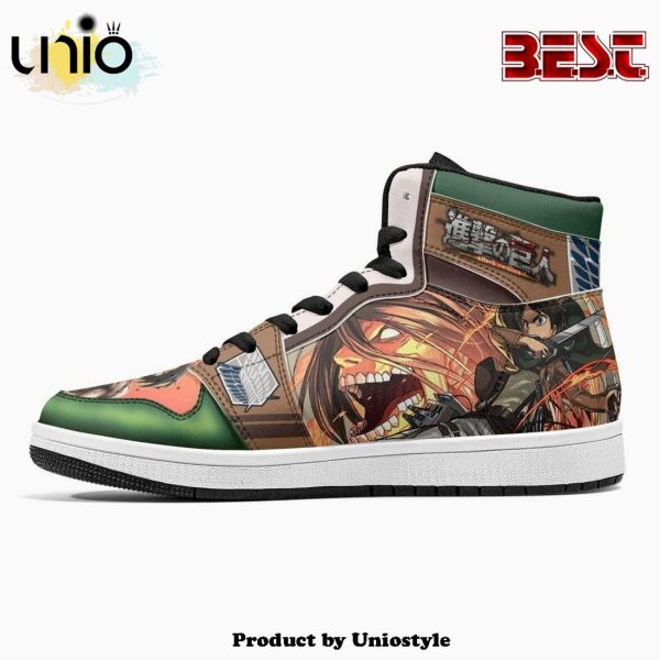 Eren Yeager Titan Transformation Shingeki No Kyojin JD1 High Top Shoes