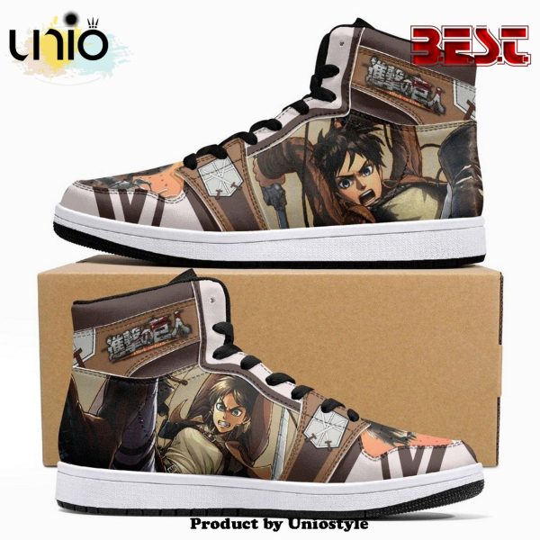 Eren Yeager Training Corps Shingeki No Kyojin JD1 High Top Shoes