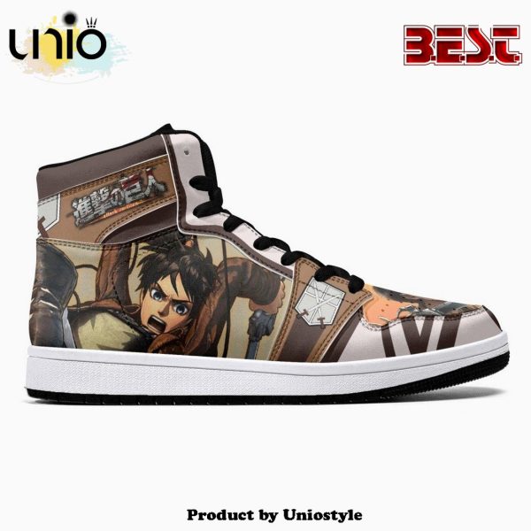 Eren Yeager Training Corps Shingeki No Kyojin JD1 High Top Shoes