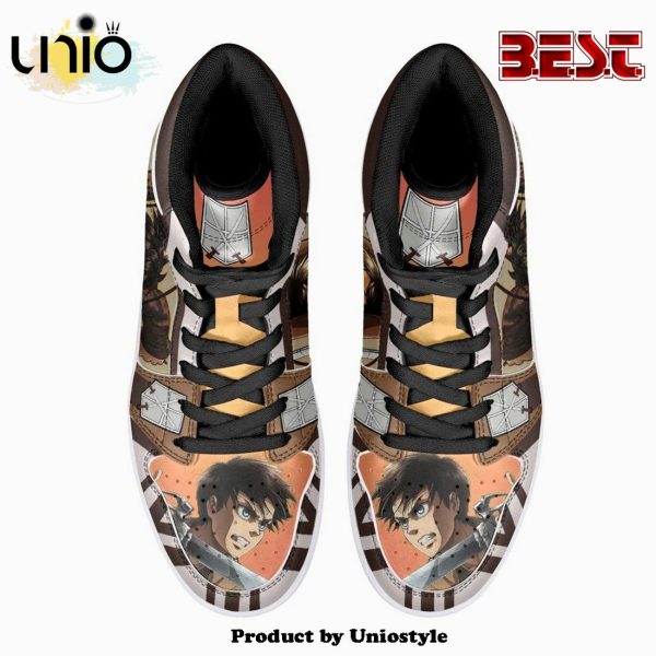 Eren Yeager Training Corps Shingeki No Kyojin JD1 High Top Shoes