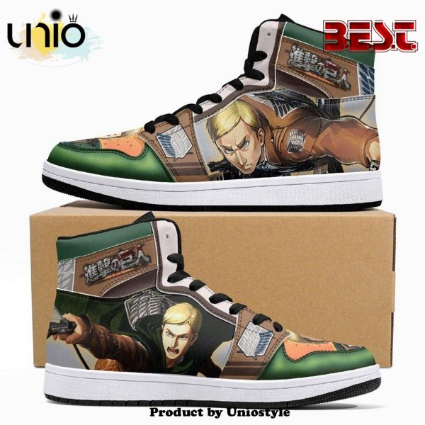 Erwin Smith Shingeki No Kyojin JD1 High Top Shoes