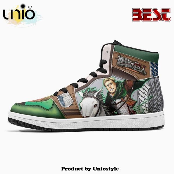 Erwin Smith Shinzou Wo Sasageyo Shingeki No Kyojin JD1 High Top Shoes