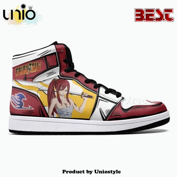 Erza Scarlet Fairy Tail JD1 High Top Shoes