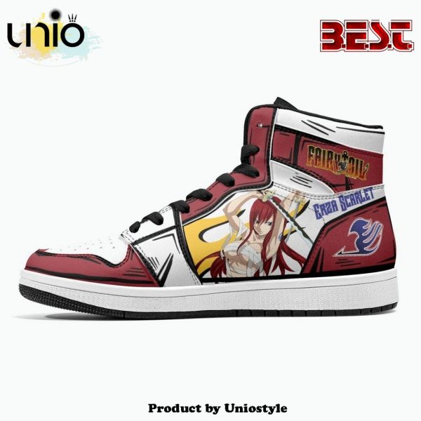 Erza Scarlet Fairy Tail JD1 High Top Shoes