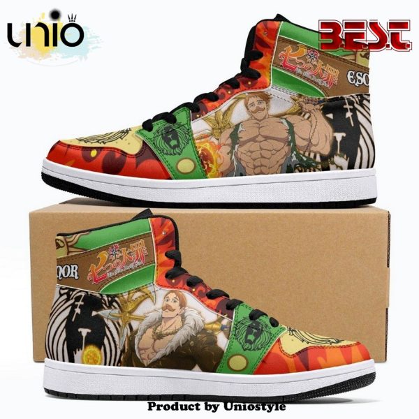 Escanor Seven Deadly Sins JD1 High Top Shoes