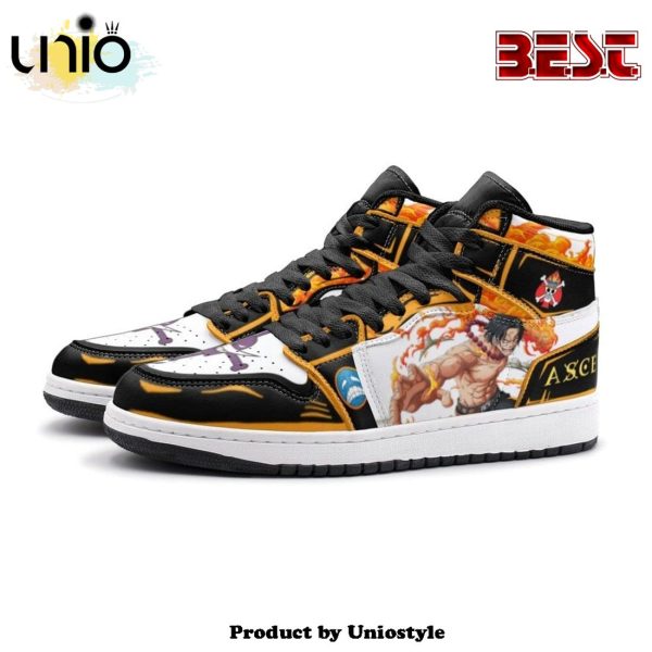 Fire Fist Ace One Piece Air Jordan 1 High Top Shoes