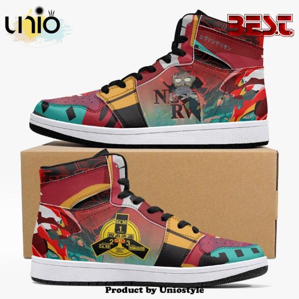 Gendo Ikari Eva Unit 02 Neon Genesis Evangelion JD1 High Top Shoes