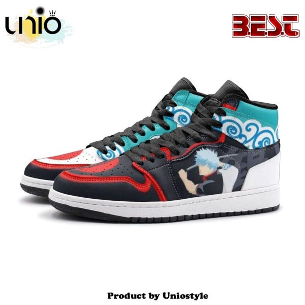 Gintoki Kimono Pattern Gintama Air Jordan 1 High Top Shoes