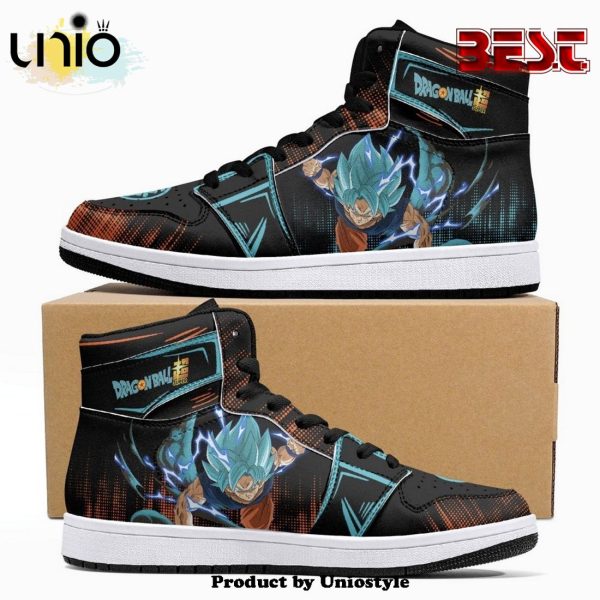 Goku Blue Dragon Ball Super JD1 High Top Shoes