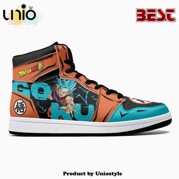 Goku Super Saiyan Blue Dragon Ball JD1 High Top Shoes