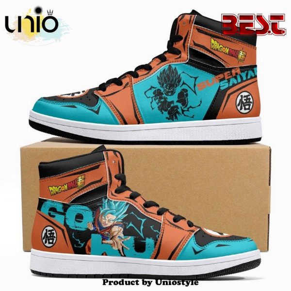 Goku Super Saiyan Blue Dragon Ball JD1 High Top Shoes