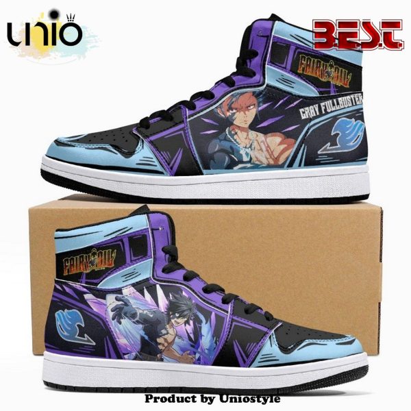 Gray Fullbuster Fairy Tail JD1 High Top Shoes