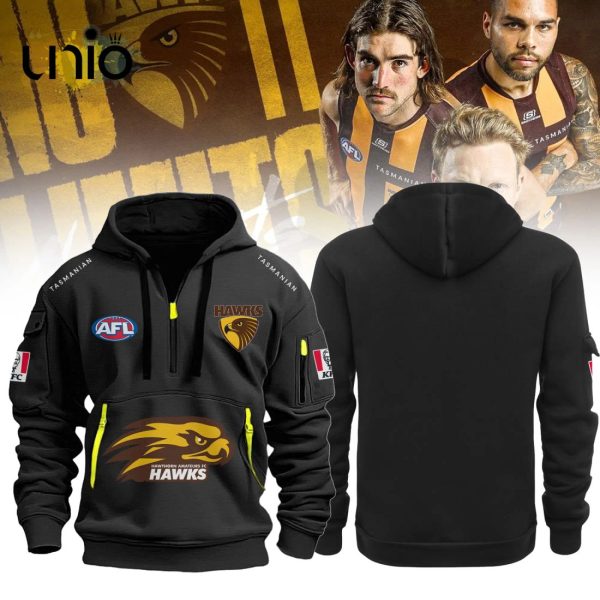 Hawthorn Hawks AFL 2024 Black Hoodie 3D