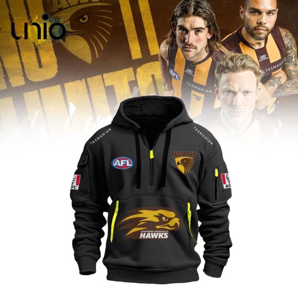 Hawthorn Hawks AFL 2024 Black Hoodie 3D