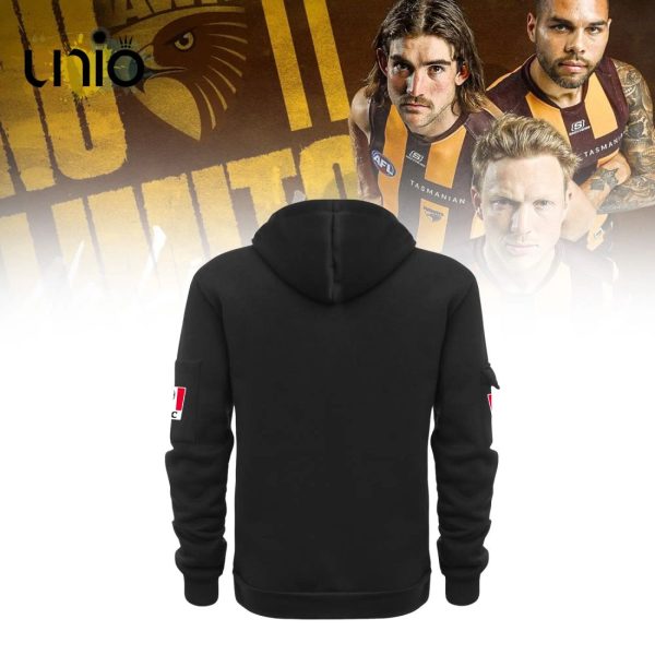 Hawthorn Hawks AFL 2024 Black Hoodie 3D