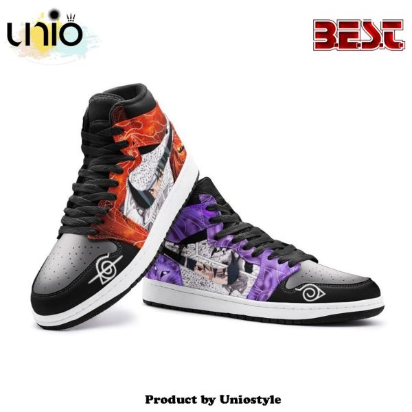 Itachi And Sasuke Clan Susano Ninja Air Jordan 1 High Top Shoes