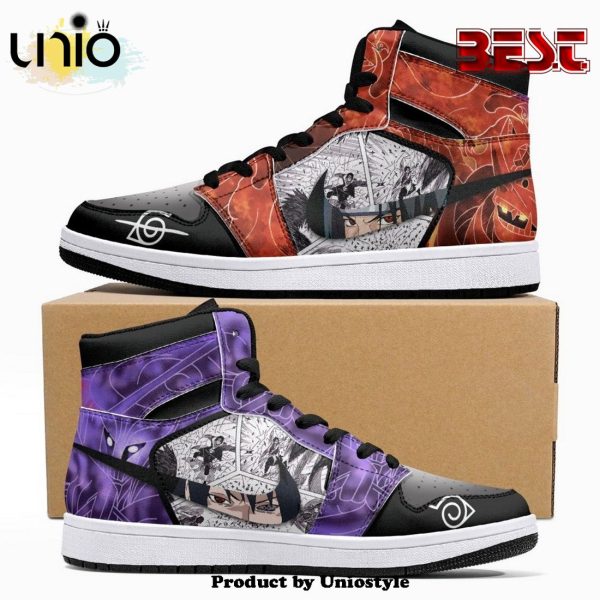 Itachi And Sasuke Clan Susano Ninja JD1 High Top Shoes