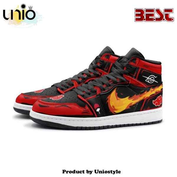 Itachi Clan Fireball Red Cloud Ninja Air Jordan 1 High Top Shoes